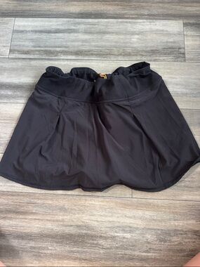 Lucy Black Women's Athletic Skirt with Built-In Shorts
